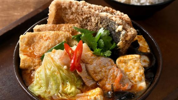 Lin Congming claypot fish head - Tainan Mitsui outlet: lunch and dinner • Claypot fish package