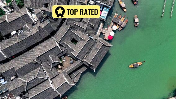 Flexible Halbtagestour zur Wasserstadt Zhujiajiao mit Bootsfahrt ab Shanghai