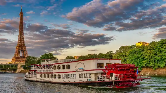 ตั๋วเรือท่องเที่ยว Bateaux Parisiens 1 ชั่วโมงบนแม่น้ำแซน (วันที่ยืดหยุ่นได้) + ไกด์อิเล็กทรอนิกส์