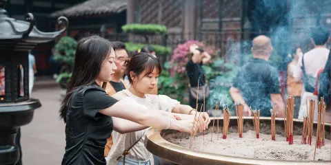 文殊院半日遊 人工講解+藏地擦擦/香囊製作2選1+十八籽手串