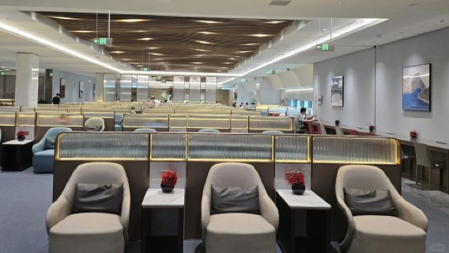 CTU Chengdu Shuangliu Internationale Lufthavn Shuangliu Lufthavnslounge VIP Lounge Førsteklasse Business Class Lounge brugskupon