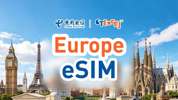 [Europa multinazionale] CTExcel eSIM | 4G/5G | 7-30 giorni | Numero del Regno Unito | Chiamate e SMS in Europa | Crea un account app | Servizio clienti in cinese e inglese | Codice QR