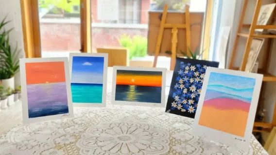 Experiência de 1 hora na Aula de Um Dia com Pastel a Óleo Haenggungdong