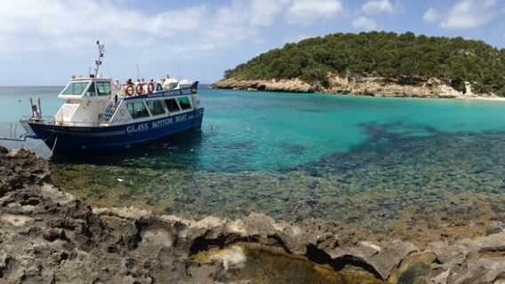 From Cala Galdana: 2-Hour Glass-Bottom Boat Trip