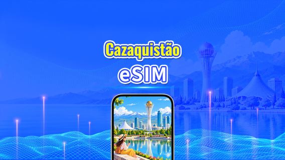 Cazaquistão 5G eSIM  | Rede Dupla | Compatível com IA e TikTok | Pacote de dados diário/total | 1–30 dias | Cobrança de 24 horas | Código QR
