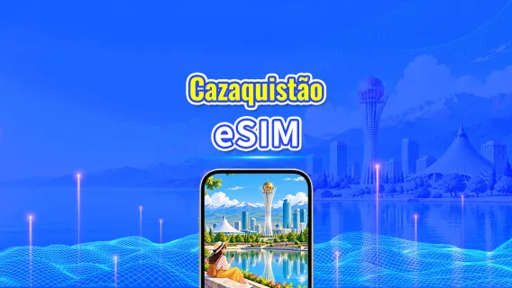 Cazaquistão 5G eSIM  | Rede Dupla | Compatível com IA e TikTok | Pacote de dados diário/total | 1–30 dias | Cobrança de 24 horas | Código QR