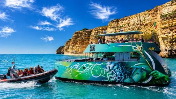 Dolfijnen zoeken en Benagil-grotten van Albufeira