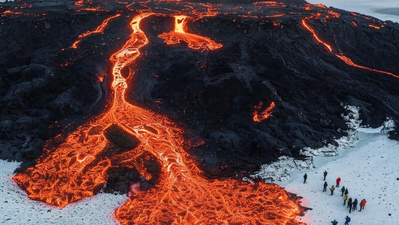 Islande | Randonnée au volcan Fagradalsfjall + Excursion d'une journée au Lagon bleu