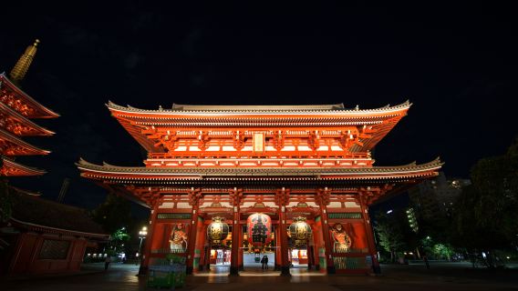Japonia, Tokio | Świątynia Sensō-ji, Chram Asakusa, Pokaz oiran | Półdniowa wycieczka nocna