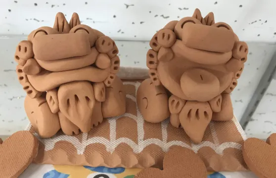 沖繩 獅子體驗 琉球窯