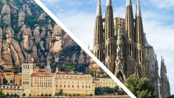 Montserrat & Sagrada Familia: Geführte Tour ab Barcelona
