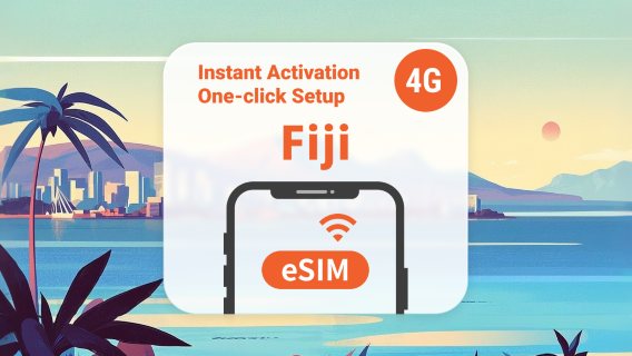 Fiji eSIM | Ondersteunt ChatGPT & TikTok | 1–30 dagen | Directe QR-code