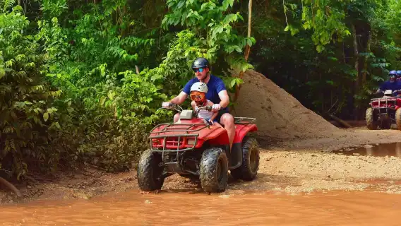 Cancún Adventure Tour with ATV, Zip Lines, Cenote and Reef Snorkelling