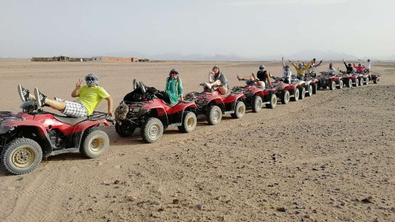 Pengembaraan padang pasir setengah hari di Hurghada, Mesir: Lawatan memandu ATV dengan persembahan kabaret dan go-kart.