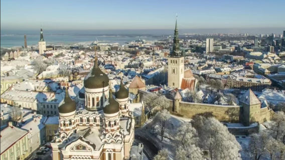 愛沙塔林市政廳+托姆比亞山觀景台 +卡德裡奧花園+塔林電視塔