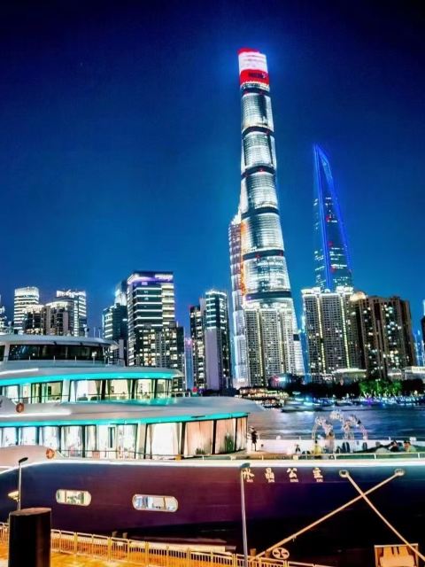上海黃浦江遊船:大型遊船夜航【龍船/水晶公主豪華郵輪(可選自助晚餐/私人包廂+夜航)】