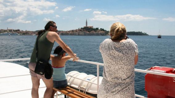 Rovinj : excursion en bateau dans le fjord de Lim et la grotte des pirates