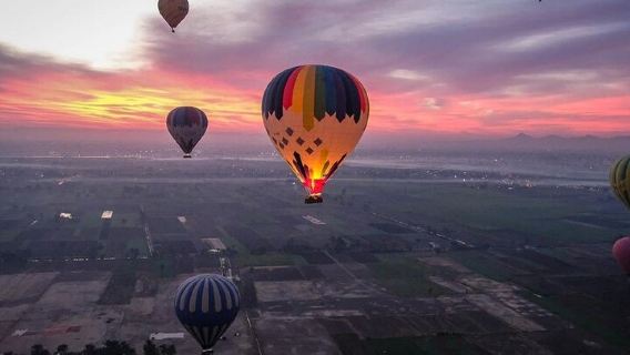 1 Day Private Luxor Tour from Hurghada with Hot Air Balloon