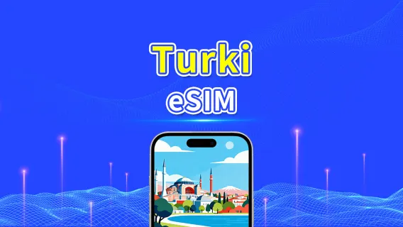 Turki eSIM | 5G/4G | Paket Harian/Paket Data Total | 1–30 hari | Penagihan setiap 24 jam | Kode QR