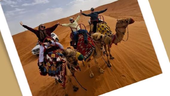 ริยาด : ขี่อูฐทะเลทรายเนินทราย ขับรถเอทีวี และชมพระอาทิตย์ตกดินคัชตา