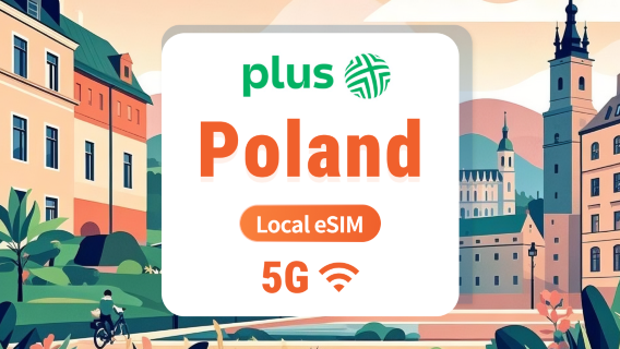 Polen Plus 5G eSIM | Lokales Netzwerk, keine Roaming-Gebühren | ChatGPT & TikTok-Zugriff | 1–30 Tage | Sofortiger QR-Code