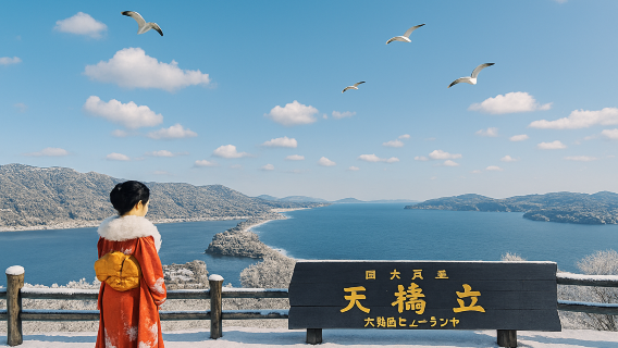 Kyoto's Secret Seaside Secrets Tour & Amanohashidate Ropeway, Ine Funaya, and Ine Bay Cruise with Seagull Feeding
