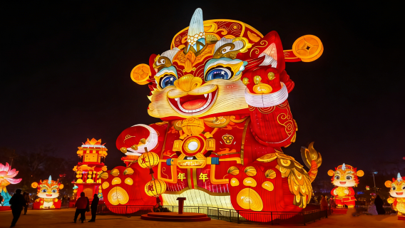 自貢恐龍國際燈會彩燈大世界【包車獨立出行&不共乘&上門接駁】