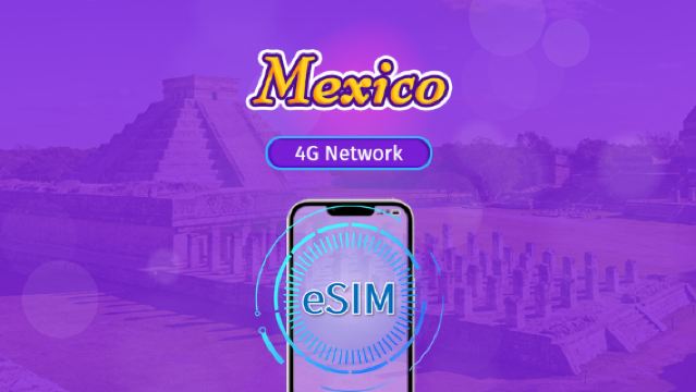 Mexico eSIM | Supports ChatGPT & TikTok | Day Pass / Total Package | 24-Hour Billing | 1–30 Days | QR code