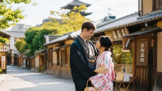 [Kyoto Yumi Kimono] Beliebtes Kimono-Erlebnis nur 10 Gehminuten vom Kiyomizu-dera in Kyoto entfernt