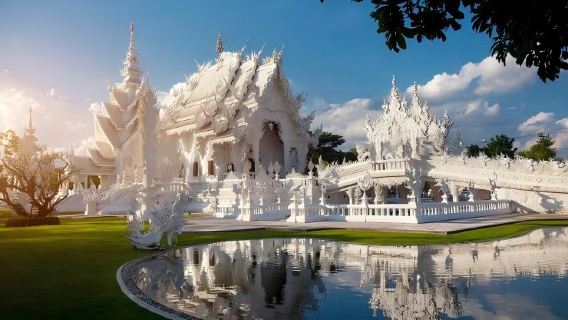 ทริปเที่ยวชมวัดทั้งสามแห่งในจังหวัดเชียงราย ประเทศไทย: เยี่ยมชมสถานที่สำคัญทางศิลปะสุดอลังการทั้งสามแห่งในโทนสีฟ้า ขาว และดำ และดื่มด่ำไปกับสถาปัตยกรรมราวกับความฝัน