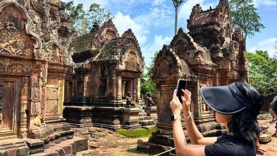 Tour a Banteay Srei, il tempio in arenaria rosa, e nella campagna di Siem Reap