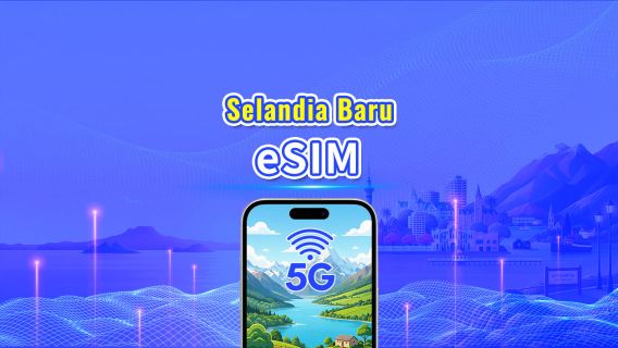 Selandia Baru 5G eSIM  | Jaringan Ganda | Paket Data Harian/Total | 1–30 Hari | Penagihan 24 Jam | Kode QR