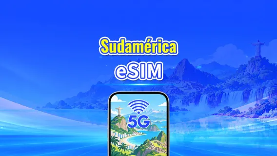 eSIM Sudamérica | 5G/4G | Paquete de Datos Diario/Total | 1–30 días | Facturación 24 Horas | Código QR