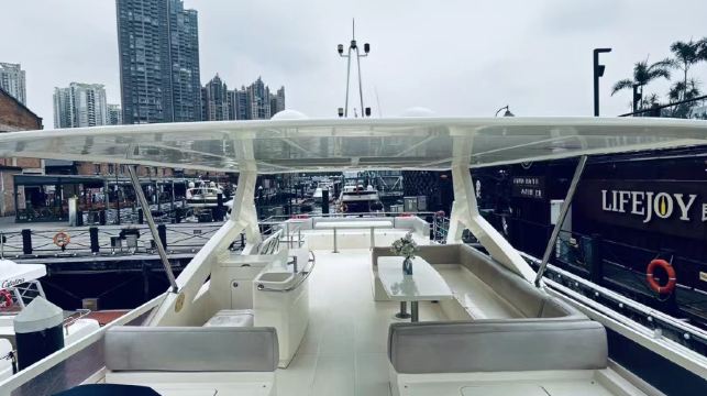 【廣州遊艇出海】廣州太古倉碼頭86呎豪華大遊艇包船出海 +KTV