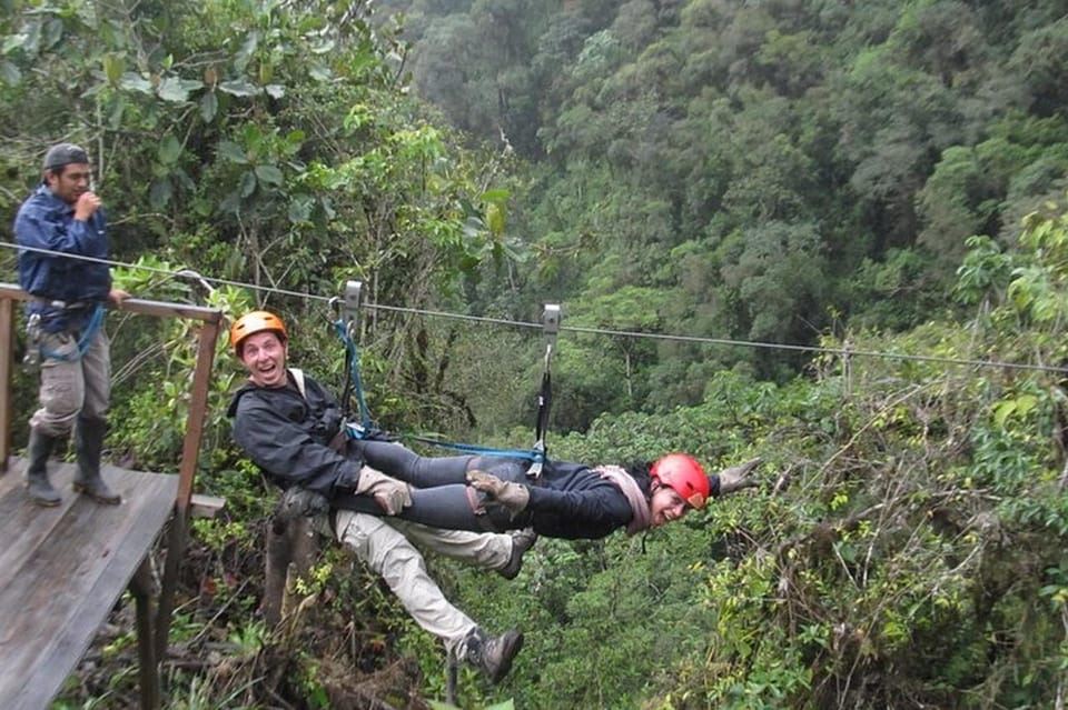 Baños: Canopy Ziplining in Puntzan Adventure Park