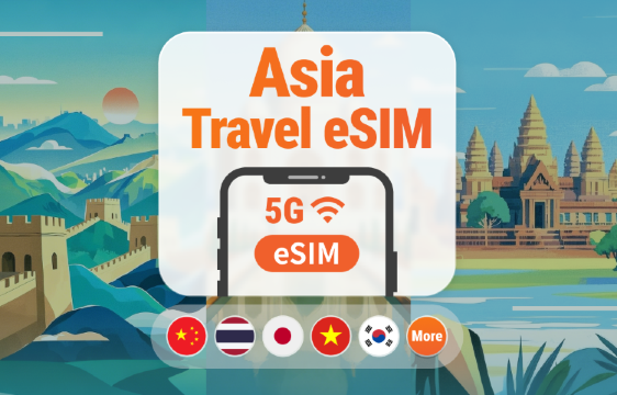 Asia 10 Destinations 5G eSIM | Japan, Thailand, Vietnam, Indonesia, Korea & More | ChatGPT | 1–30 Days | Instant QR