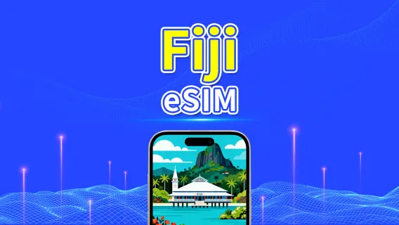 Fiji eSIM | 4G | Daily/Total Data Package | 1–30 days | 24-Hour Billing | QR Code