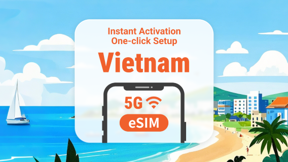 eSIM 5G Vietnam | Mendukung ChatGPT & TikTok | 1–30 Hari | Kode QR Instan