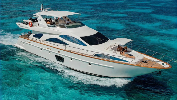 三亞遊艇出海【包船】進口豪華三層遊艇出海三小時+摩托艇+垂釣+浮潛+自駕|個人化佈置|DJ