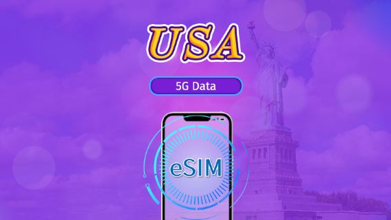 United States | 5G eSIM | Day Pass/Total Package | 24H Billing | 1-30 days | QR code