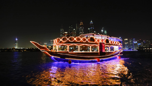 Dubai Marina Sailing Boat Cruise Experience: Arabian Dhow Cruise at Marina Dubai