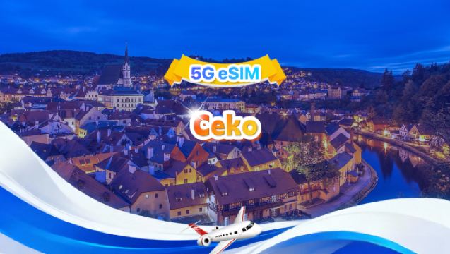 eSIM 5G Ceko | Paket Harian/Total | 500MB/hari-Total 30GB | 1-30 hari | 24 jam | Kode QR