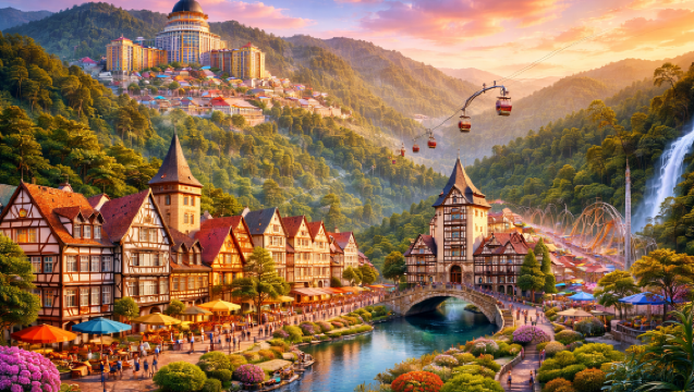 Kuala Lumpur French Village Charm and Genting Highlands thrills.