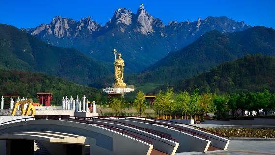 Private guided day tour to Jiuhua Mountain from Chizhou, Anhui