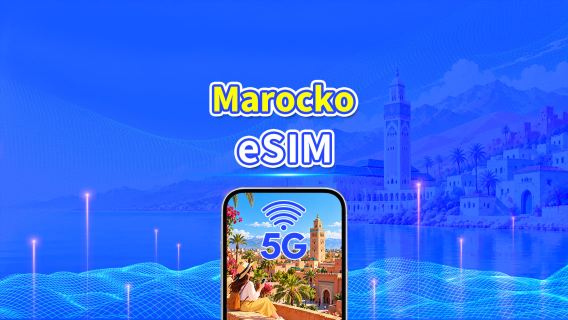 Marocko 5G eSIM | Dubbla nätverk | Stöd för AI & TikTok| Dagligt/totalt datapaket | Debitering per 24 timmar | 1–30 dagar | QR Code