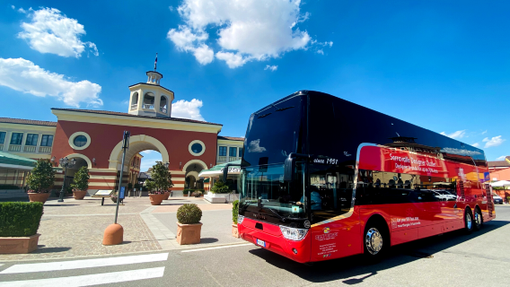 Round-trip shuttle bus from Milan to Serravalle designer outlet village DESIGNER OUTLET SERRAVALLE with multiple time slots optional - Zani Viaggi