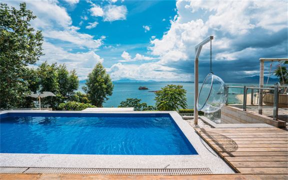 北海銀灘秀映潮雕區·過夜露營【北海銀灘5房營地「私家花園+自助廚房」團建派對休閒】