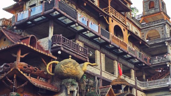 광시(廣西) 위린 다롱산+구폭곡+연화폭포+괴루 당일 치기 여행 (영어 서비스 가능)