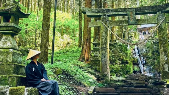 【熊本往復】上色見熊野座神社+草千里阿蘇火山+黒川温泉ワンデーツアー