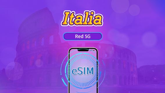 Italia | eSIM 5G/4G | Plan Completo | Facturación cada 24 horas | 7-30 días | Código QR